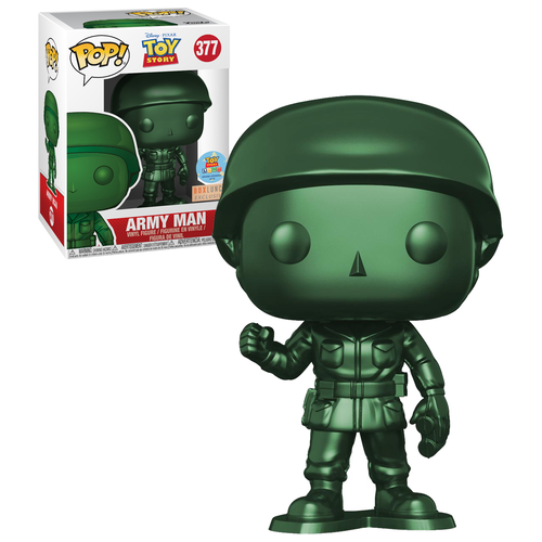 Funko POP! Disney Toy Story #377 Army Man (Metallic) - Toy Story Land, BoxLunch Exclusive Import - New, Mint Condition