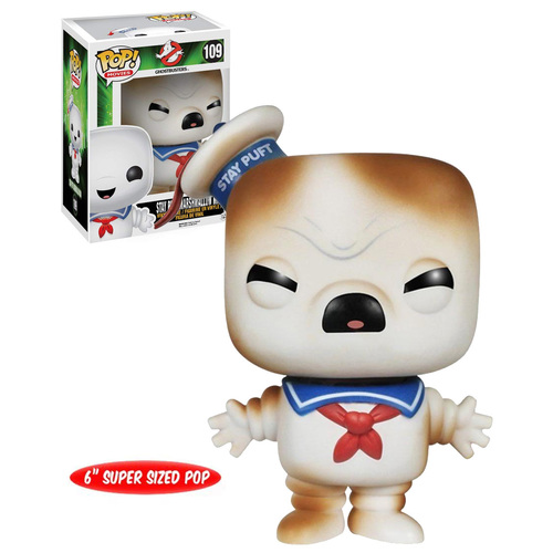 Funko POP! Movies Ghostbusters #109 Stay Puft Marshmallow Man (Toasted Variant) - 6" Super-Sized - New, Mint Condition