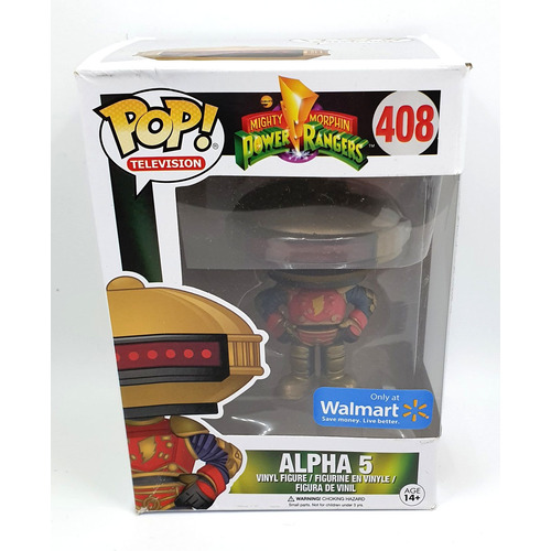 Funko POP! Television Mighty Morphin Power Rangers #408 Alpha 5 - Walmart Exclusive - New, Box Damaged