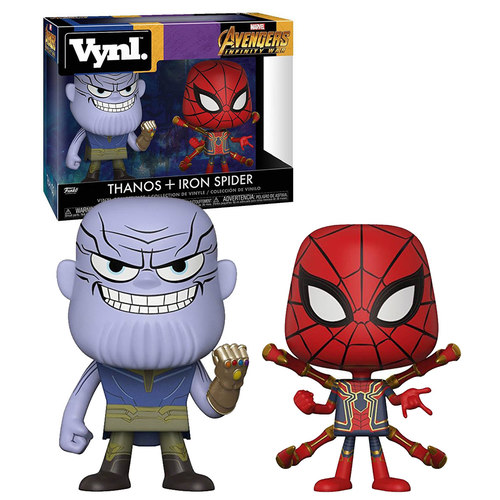 Funko Vynl. Marvel Avengers Infinity War Two Pack - Thanos + Iron Spider - New, Mint Condition