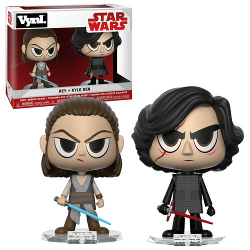 Funko Vynl. Star Wars Two Pack - Rey + Kylo Ren - New, Mint Condition