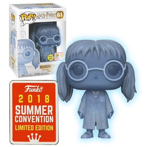 Funko POP! Harry Potter #61 Moaning Myrtle (Glows In The Dark) - Funko 2018 San Diego Comic Con (SDCC) Limited Edition - New, Mint Condition