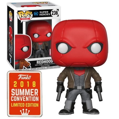 Funko POP! Heroes DC Super Heroes #236 Red Hood - Funko 2018 San Diego Comic Con (SDCC) Limited Edition - New, Mint Condition