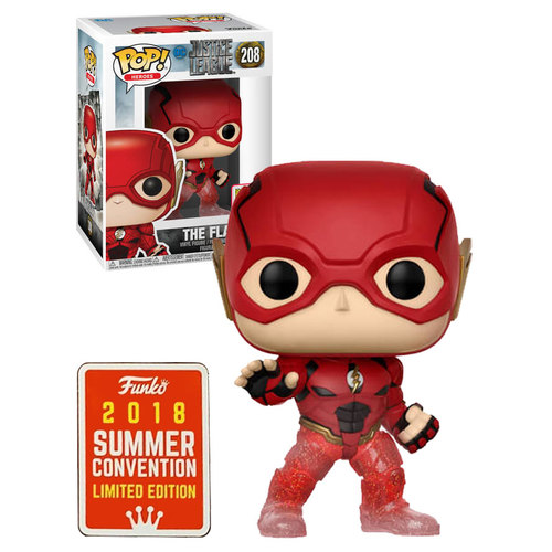 Funko POP! Heroes DC Justice League #208 The Flash (Running) - Funko 2018 San Diego Comic Con (SDCC) Limited Edition - New, Mint Condition