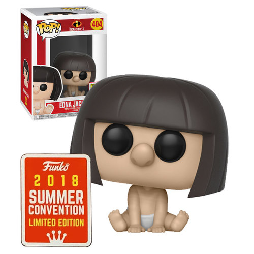 Funko POP! Movies The Incredibles 2 #404 Edna Jack-Jack - Funko 2018 San Diego Comic Con (SDCC) Limited Edition - New, Mint Condition