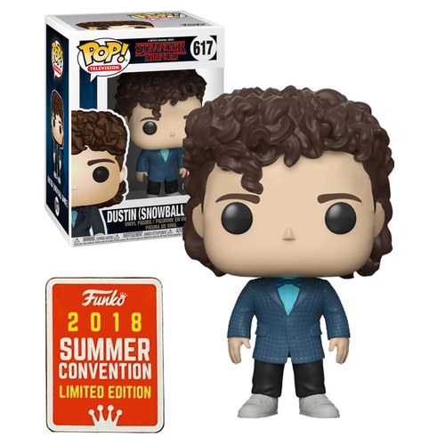 Funko POP! Television Stranger Things #617 Dustin (Snowball Dance) - Funko 2018 San Diego Comic Con (SDCC) Limited Edition - New, Mint Condition