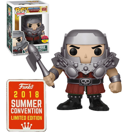 Funko POP! Television Masters Of The Universe #658 Ram Man - Funko 2018 San Diego Comic Con (SDCC) Limited Edition - New, Mint Condition