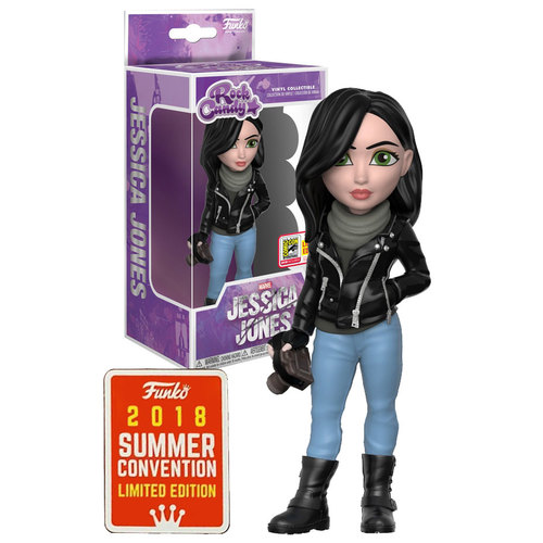 Funko Rock Candy Marvel Jessica Jones - Funko 2018 San Diego Comic Con (SDCC) Limited Edition - New, Mint Condition