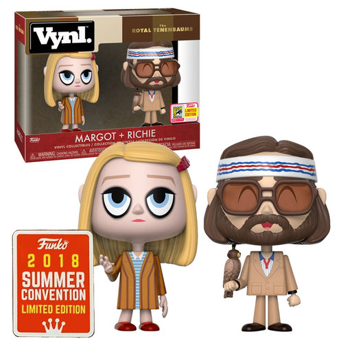 Funko Vynl. The Royal Tenenbaums 2 Pack Margot + Richie - Funko 2018 San Diego Comic Con (SDCC) Limited Edition - New, Mint Condition