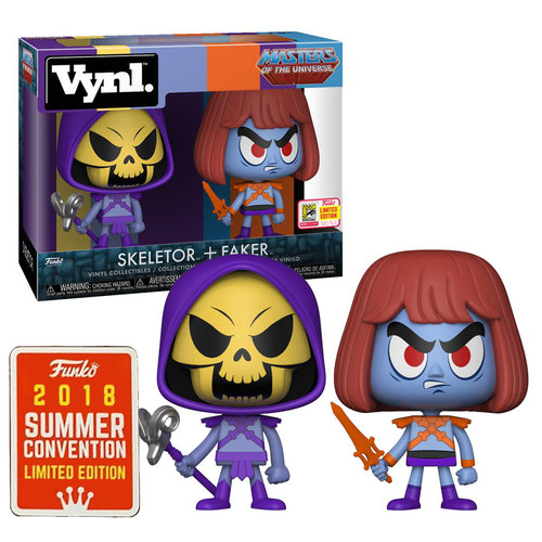 Funko Vynl. Masters Of The Universe Skeletor + Faker 2 Pack - 2018 San Diego Comic Con (SDCC) Limited Edition - New, Mint Condition