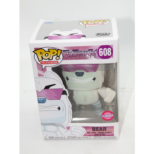 Funko POP! Television Teen Titans Go! #608 Bear (Flocked) - New, Box Damaged