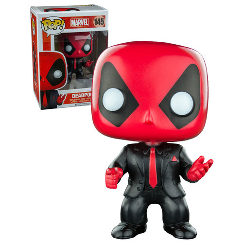 Funko POP! Marvel #145 Deadpool (Suit And Tie) - New, Mint Condition