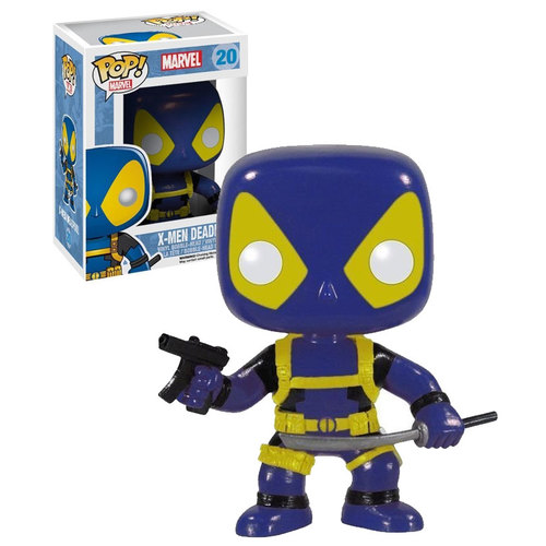 Funko POP! Marvel #20 X-Men Deadpool (X-Men Blue & Yellow Outfit) - New, Mint Condition