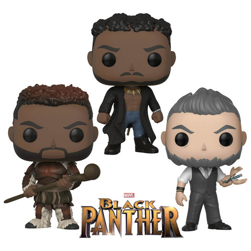 Funko POP! Marvel Black Panther - 2018 Bundle (3 POPs) - New, Mint Condition
