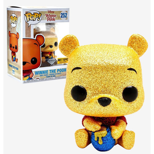 Funko POP! Disney #252 Winnie The Pooh (Glitter) - Diamond Collection - Hot Topic Exclusive Import - New, Mint Condition