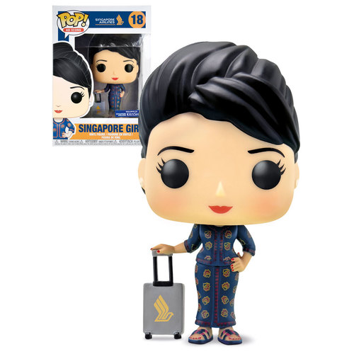 Funko Pop! Ad Icons Singapore Airlines #18 Singapore Girl - Krisshop Exclusive Release - New, Mint Condition