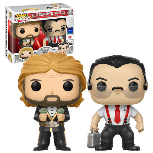 Funko POP! WWE Million Dollar Man Ted DiBiase and I.R.S. 2-Pack - Walgreens Exclusive Import - Near Mint Condition