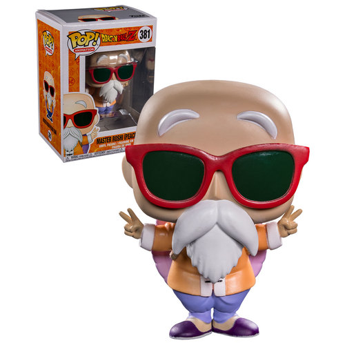 Funko POP! Animation Dragonball Z #381 Master Roshi (Peace Sign) - New, Mint Condition