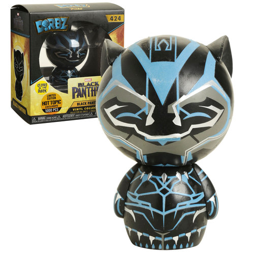 Funko Dorbz Marvel #424 Black Panther (Glow In The Dark) - Hot Topic Exclusive Import (5000 pcs) - New, Mint Condition