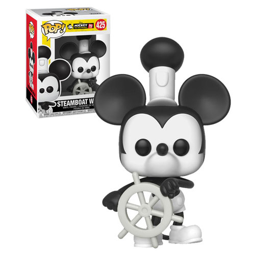 Funko POP! Disney Mickey Mouse 90 Years #425 Steamboat Willie - New, Mint Condition