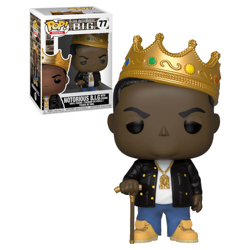 Funko POP! Rocks The Notorious B.I.G. #77 Notorious B.I.G. With Crown - New, Mint Condition
