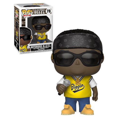 Funko POP! Rocks The Notorious B.I.G. #78 Notorious B.I.G. With Jersey - New, Mint Condition
