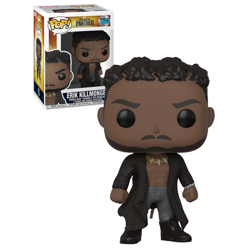 Funko Pop! Marvel Black Panther #386 Erik Killmonger (With Scars) - New, Mint Condition
