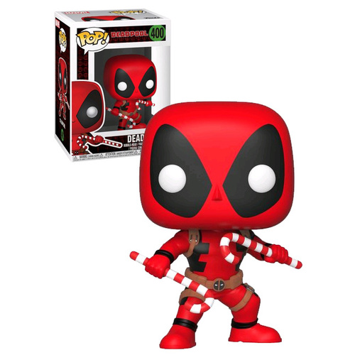 Funko POP! Marvel Holiday Deadpool #400 Deadpool (With Candy Canes) - New, Mint Condition
