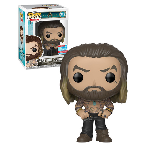 Funko POP! Heroes Aquaman #243 Arthur Curry - Funko 2018 New York Comic Con (NYCC) Limited Edition - New, Mint Condition