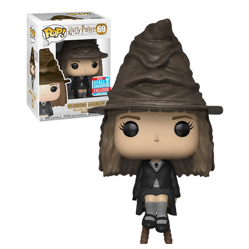 Funko POP! Harry Potter #69 Hermione Granger (With Sorting Hat) - Funko 2018 New York Comic Con (NYCC) Limited Edition - New, Mint Condition