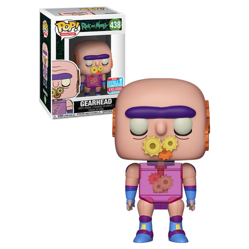 Funko POP! Animation Rick And Morty #438 Gearhead - Funko 2018 New York Comic Con (NYCC) Limited Edition - New, Mint Condition