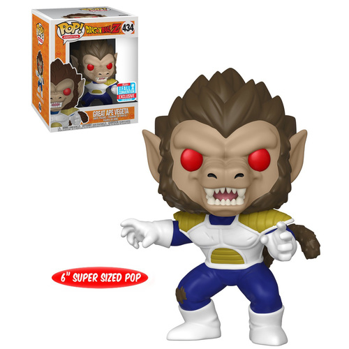 Funko POP! Animation Dragonball Z #434 Great Ape Vegeta 6" Super Sized - Funko 2018 New York Comic Con (NYCC) Limited Edition - New, Mint Condition