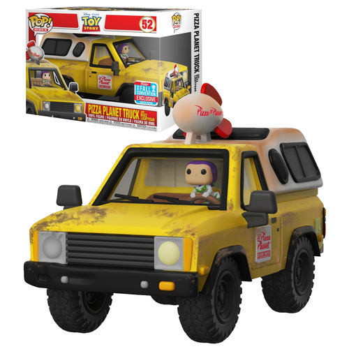 Funko POP! Rides Disney Toy Story #52 Pizza Planet Truck And Buzz Lightyear - Funko 2018 New York Comic Con (NYCC) Limited Edition - New, Mint