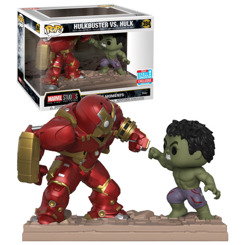 Funko POP! Marvel Studios Movie Moments #394 Hulkbuster Vs. Hulk - Funko 2018 New York Comic Con (NYCC) Limited Edition - New, Mint Condition