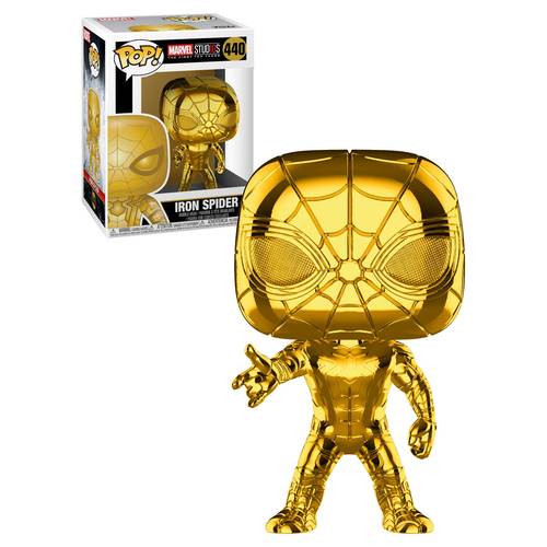 Funko POP! Marvel Studios The First Ten Years #440 Iron Spider (Gold Chrome) - New, Mint Condition