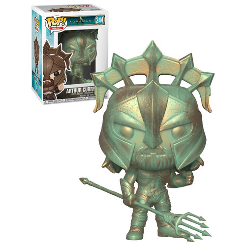 Funko POP! Heroes DC Aquaman (2018 Movie) #244 Arthur Curry (As Gladiator - Patina) - New, Mint Condition