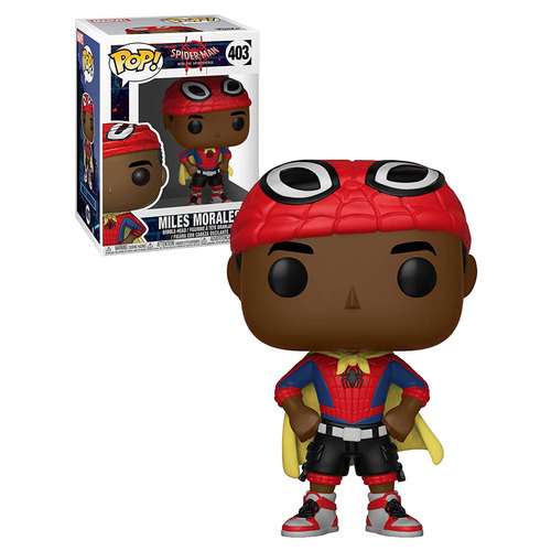 Funko POP! Marvel Spider-Man Into The Spiderverse #403 Miles Morales (With Cape) - New, Mint Condition
