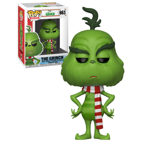 Funko POP! Movies Dr. Seuss The Grinch #663 The Grinch (With Scarf) - New, Mint Condition
