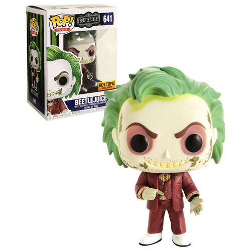 Funko POP! Movies Beetlejuice #641 Beetlejuice (With Tuxedo) - Hot Topic Exclusive Import - New, Mint Condition