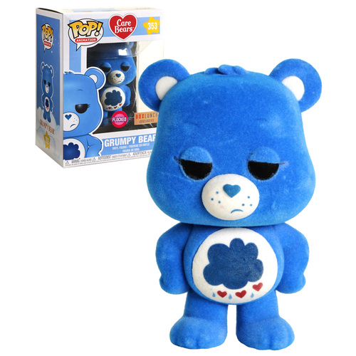 Funko POP! Animation Care Bears #353 Grumpy Bear (Flocked) - Boxlunch Exclusive Import - New, Mint Condition