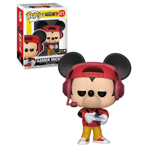 Funko POP! Disney Mickey Mouse 90 Years #471 Gamer Mickey - Gamestop Exclusive Import - New, Mint Condition