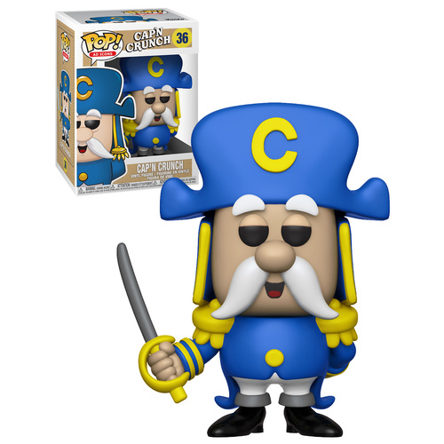 Funko POP! Ad Icons Cap'N Crunch #36 Cap'n Crunch (With Sword) - New, Mint Condition