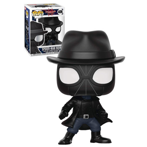 Funko POP! Marvel Spider-Man Into The Spider-Verse #406 Spider-Man Noir - New, Mint Condition