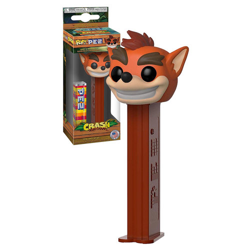 Funko POP! Pez Crash (Crash Bandicoot) Limited Edition Candy & Dispenser - New, Mint Condition