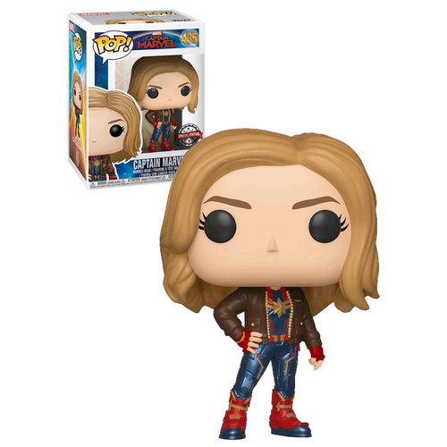 Funko POP! Marvel Captain Marvel #435 Captain Marvel (With Jacket) - New, Mint Condition