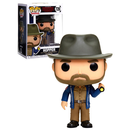 Funko POP! Television Netflix Stranger Things #720 Hopper (With Flashlight) - New, Mint Condition