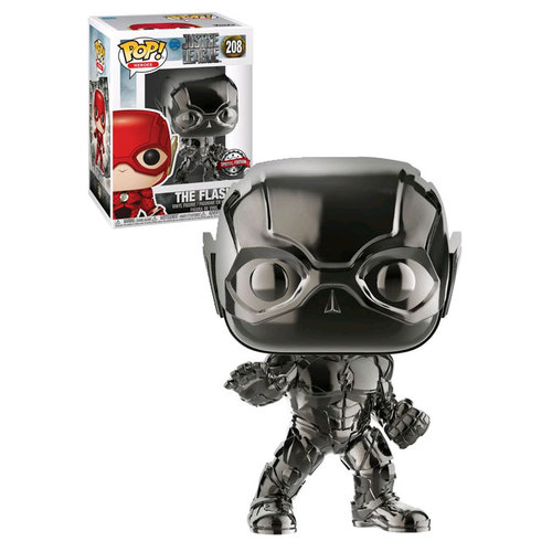 Funko POP! Heroes DC Justice League #208 The Flash (Black Chrome) - New, Mint Condition