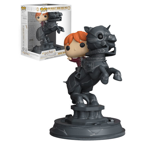 Funko POP! Movie Moments Harry Potter #82 Ron Weasley Riding Chess Piece - New, Mint Condition