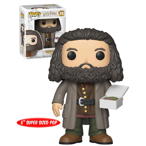 Funko POP! Harry Potter #78 Rubeus Hagrid (With Cake) - 6" Super Sized POP! - New, Mint Condition