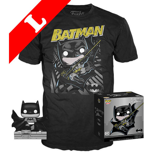 Funko DC Collection Pop! Tees #239 Jim Lee Batman (Hush) POP! Deluxe & T-Shirt Box Set - Exclusive Import - New, Mint [Size: Large]